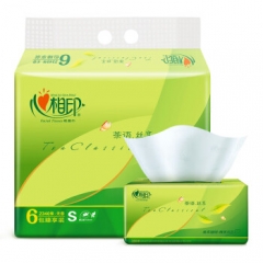 心相印茶语6连抽面巾纸6包/提----到店自提